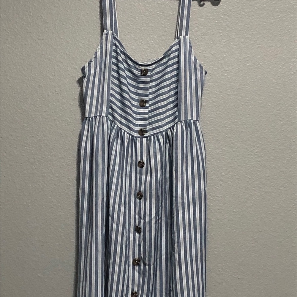 Strip thin material dress
